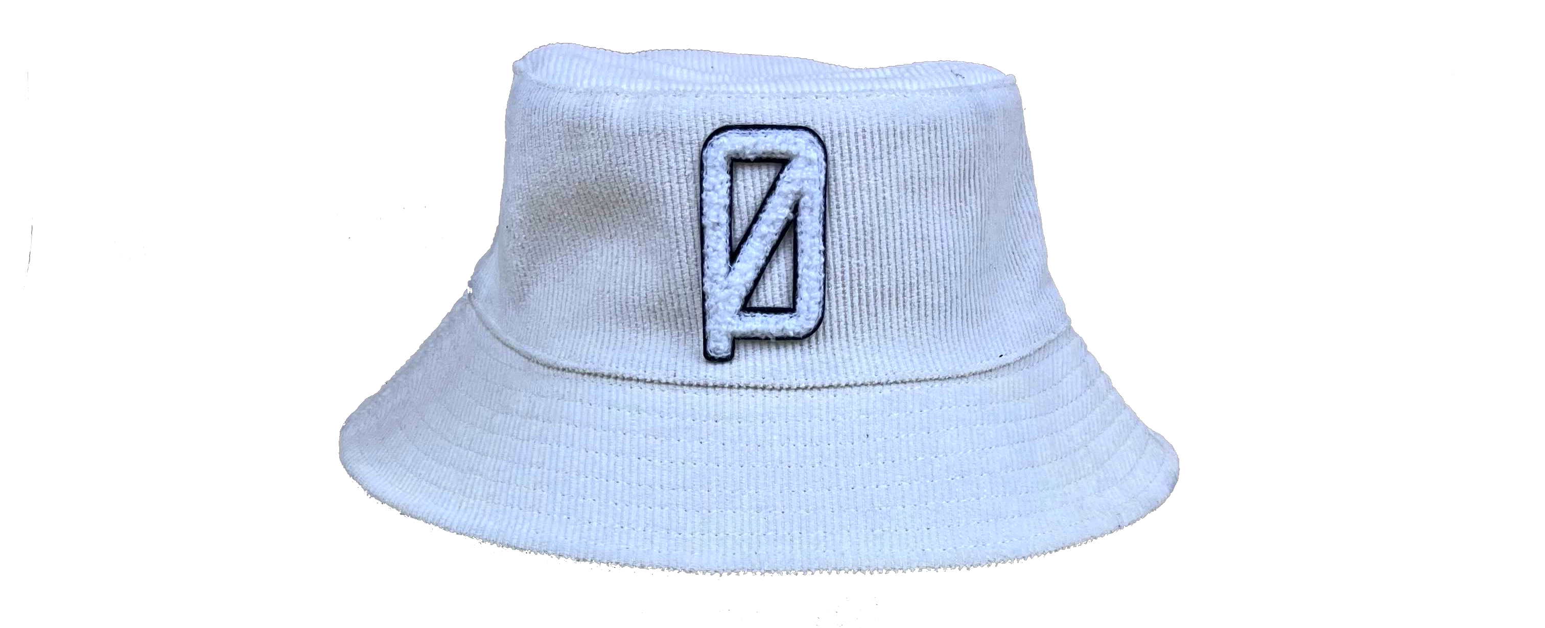 White Corduroy Bucket Hat